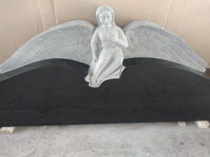 angel granite monument headstone